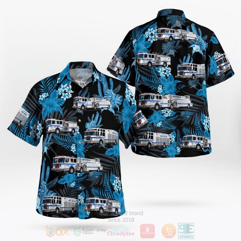 BEST California, Rancho Cucamonga Fire District 3D Aloha Shirt word3