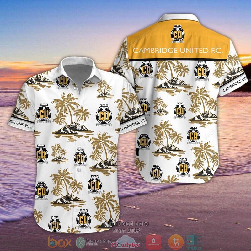 Cambridge United Hawaiian shirt, short 1 Cambridge United Hawaiian shirt, short word1