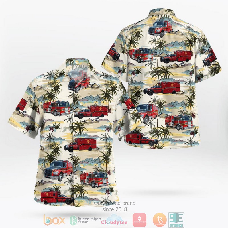 Camden County Fire Rescue Georgia Aloha Shirt