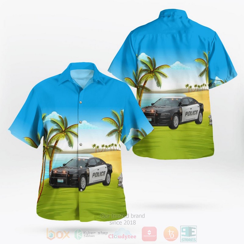 BEST Cameron Police Department Cameron, West Virginia 3D Aloha Shirt word3