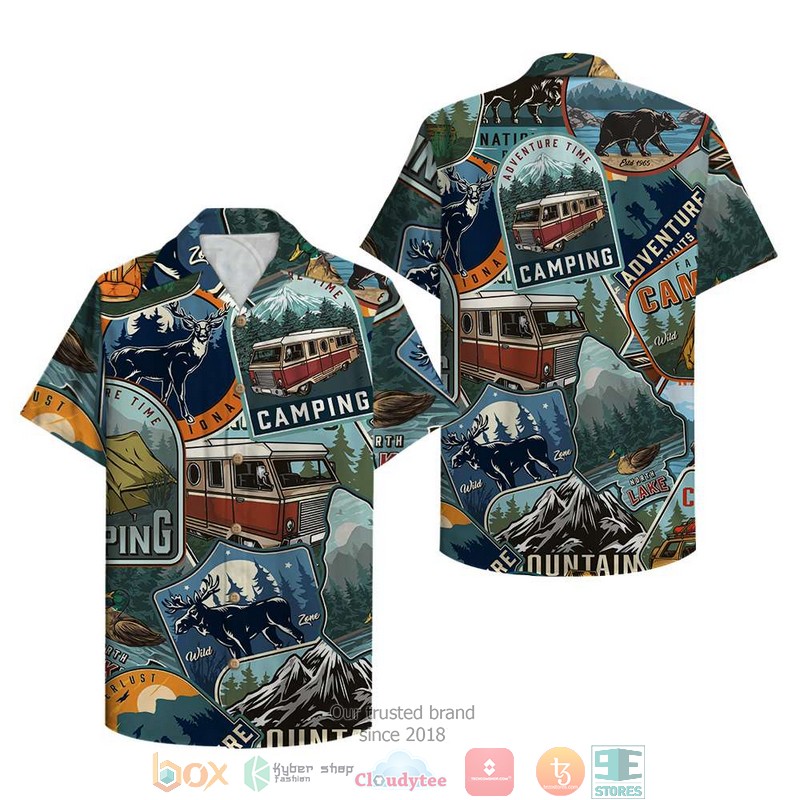 Camping Adventure time Hawaiian Shirt