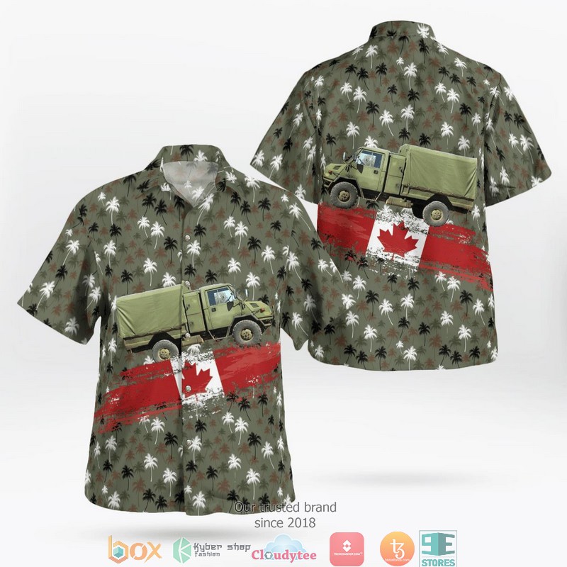 Canadian Army LSVW Military Truck Hawaiian Shirt 31 Canadian Army LSVW Military Truck Hawaiian Shirt word2