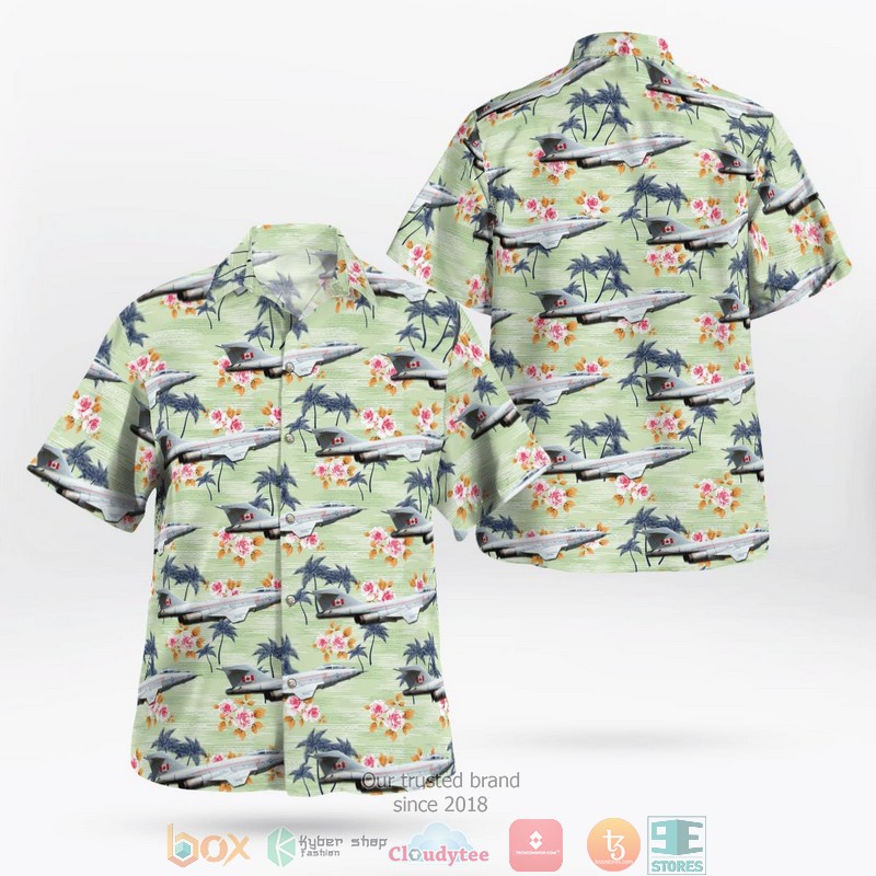 NEW Canadian Historical Aircraft McDonnell CF-101B Voodoo Aloha Shirt word3