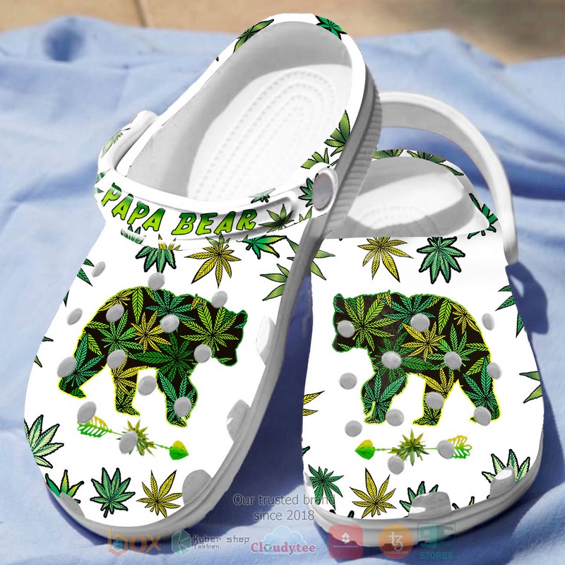 NEW Cannabis Papa Bear Crocs Crocband Clog 4 NEW Cannabis Papa Bear Crocs Crocband Clog word2