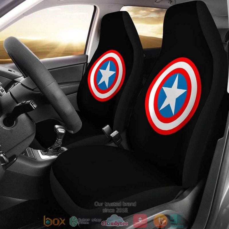 Captain America Shield Limited Car Seat Covers