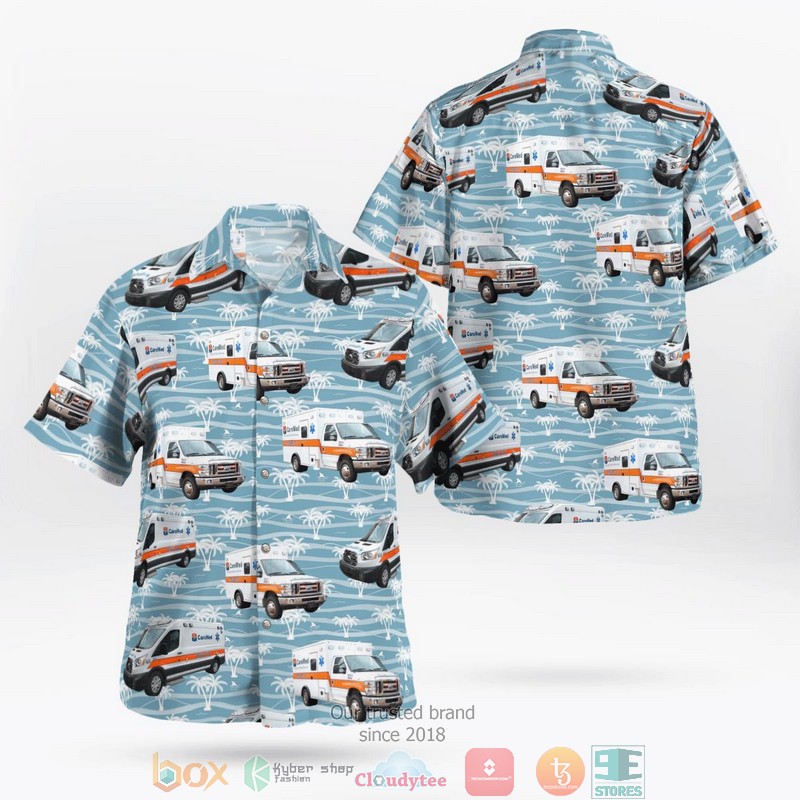 CareMed Emergency Medical Services Fleet Aloha Shirt word1