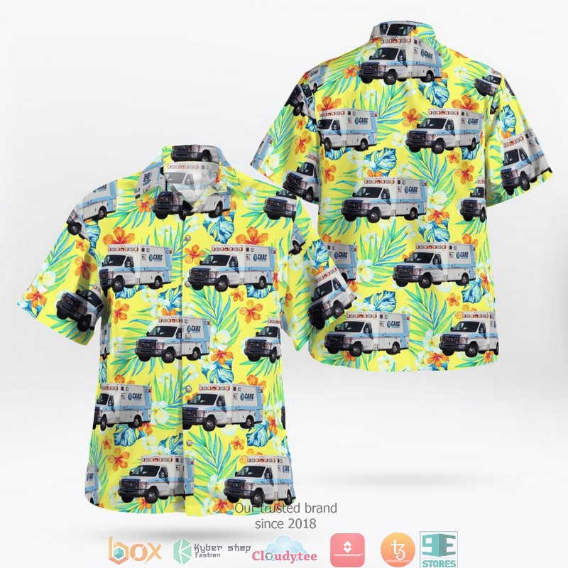 Care Ambulance Service California Hawaiian Shirt word3