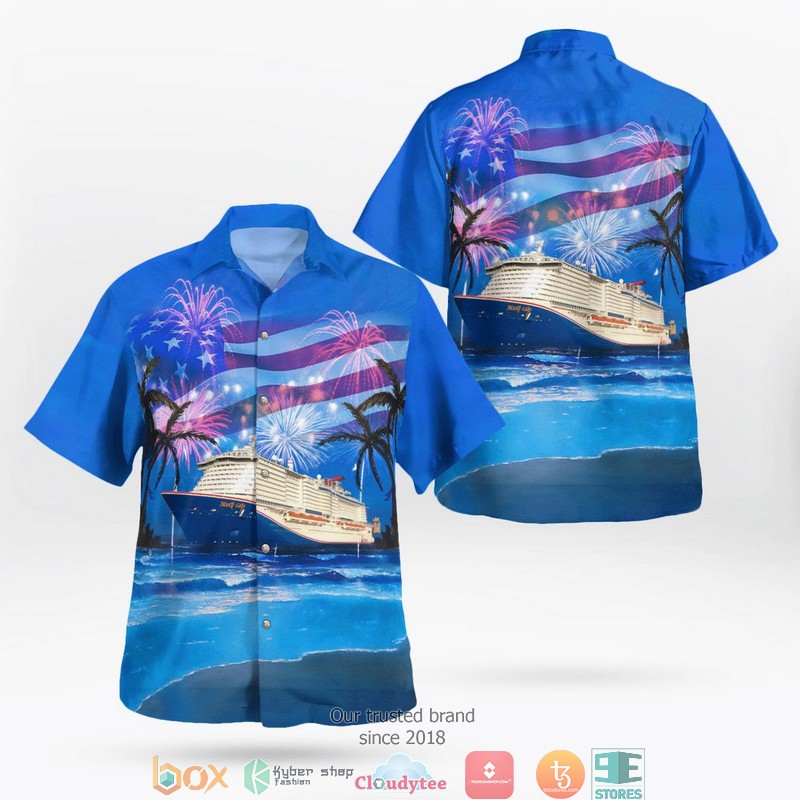 Carnival Cruise Line's Mardi Gras Independence Day Hawaiian Shirt 1 Carnival Cruise Line's Mardi Gras Independence Day Hawaiian Shirt word2