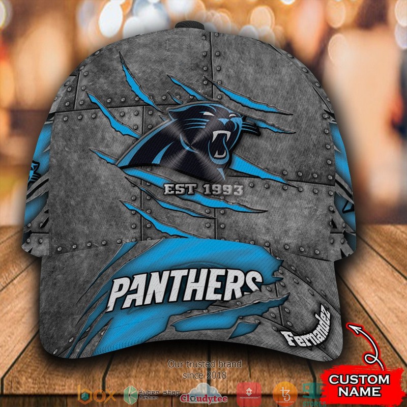 Carolina Panthers Luxury NFL Custom Name Cap