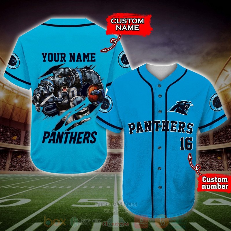 BEST Carolina Panthers Custom AOP Baseball Jersey word3