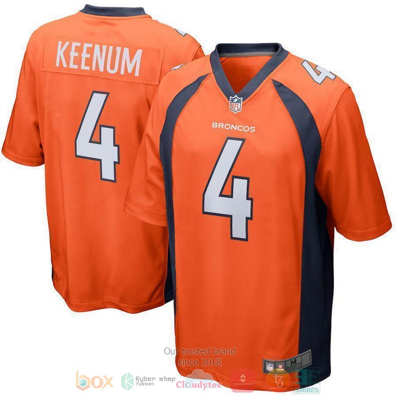 NEW Case Keenum Denver Broncos Football Jersey 3
