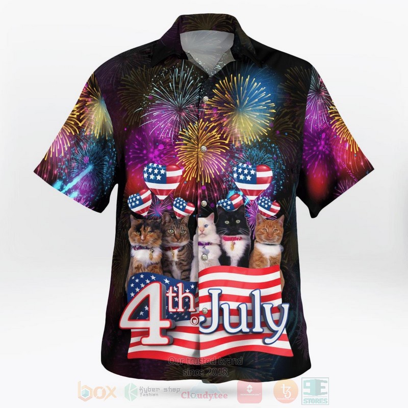 BEST Cats 4th of July 3D Aloha Shirt 2 BEST Cats 4th of July 3D Aloha Shirt word3