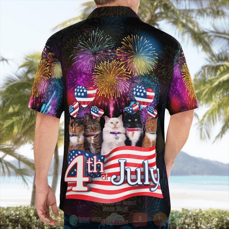 BEST Cats 4th of July 3D Aloha Shirt 4 BEST Cats 4th of July 3D Aloha Shirt word3