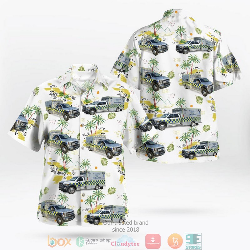 NEW Charleston County EMS North Charleston South Carolina Aloha Shirt 8 NEW Charleston County EMS North Charleston South Carolina Aloha Shirt word3