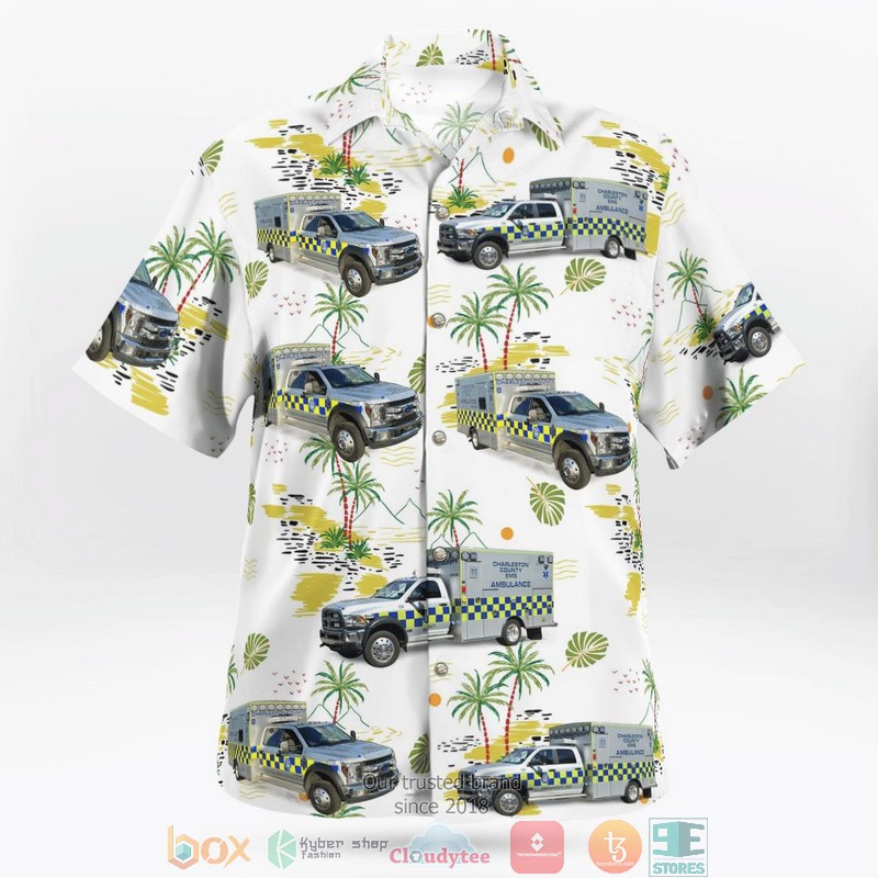 NEW Charleston County EMS North Charleston South Carolina Aloha Shirt 2 NEW Charleston County EMS North Charleston South Carolina Aloha Shirt word2