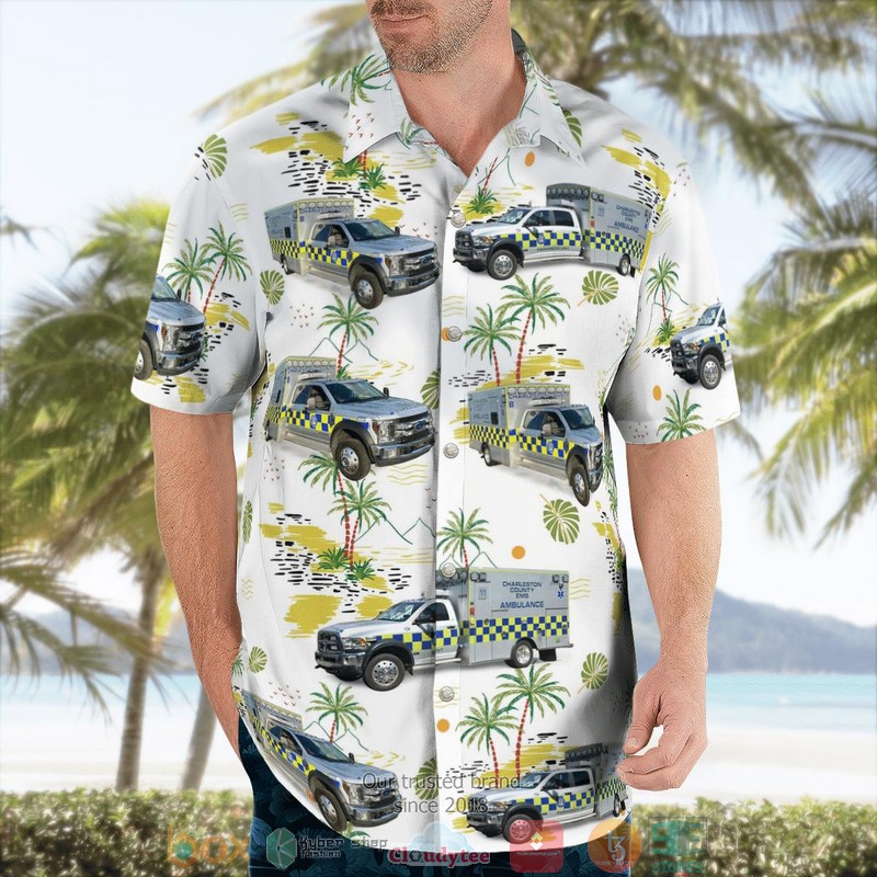 NEW Charleston County EMS North Charleston South Carolina Aloha Shirt 3 NEW Charleston County EMS North Charleston South Carolina Aloha Shirt word2