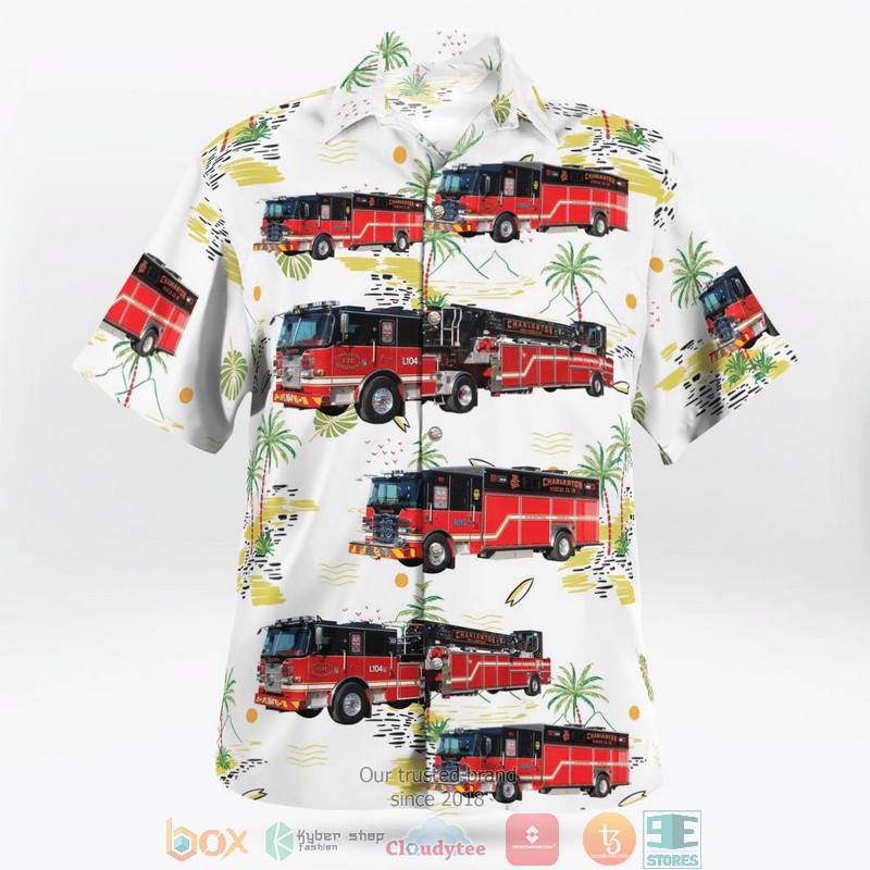 Charleston South Carolina Charleston Fire Department Aloha Shirt 3 Charleston South Carolina Charleston Fire Department Aloha Shirt word1