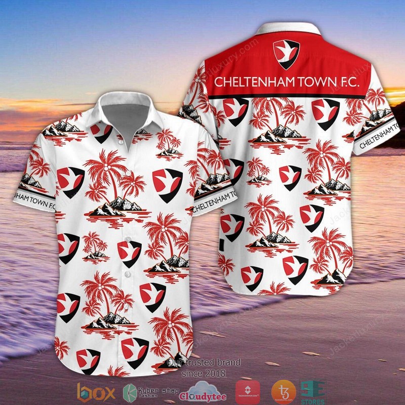 Cheltenham Town Hawaiian Shirt, Beach Short word3