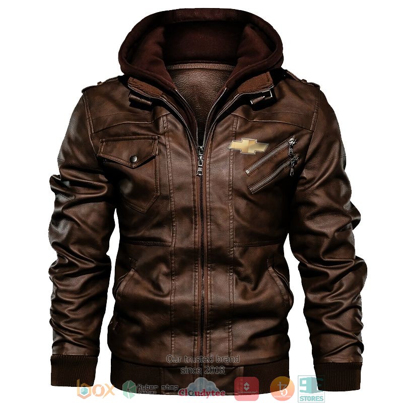 NEW Chevrolet company logo PU Leather Jacket 3 NEW Chevrolet company logo PU Leather Jacket word1