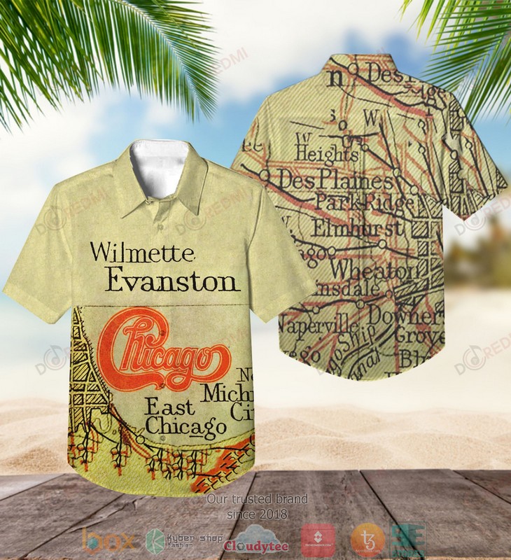 Chicago Band Chicago XI Short Sleeve Hawaiian Shirt word2