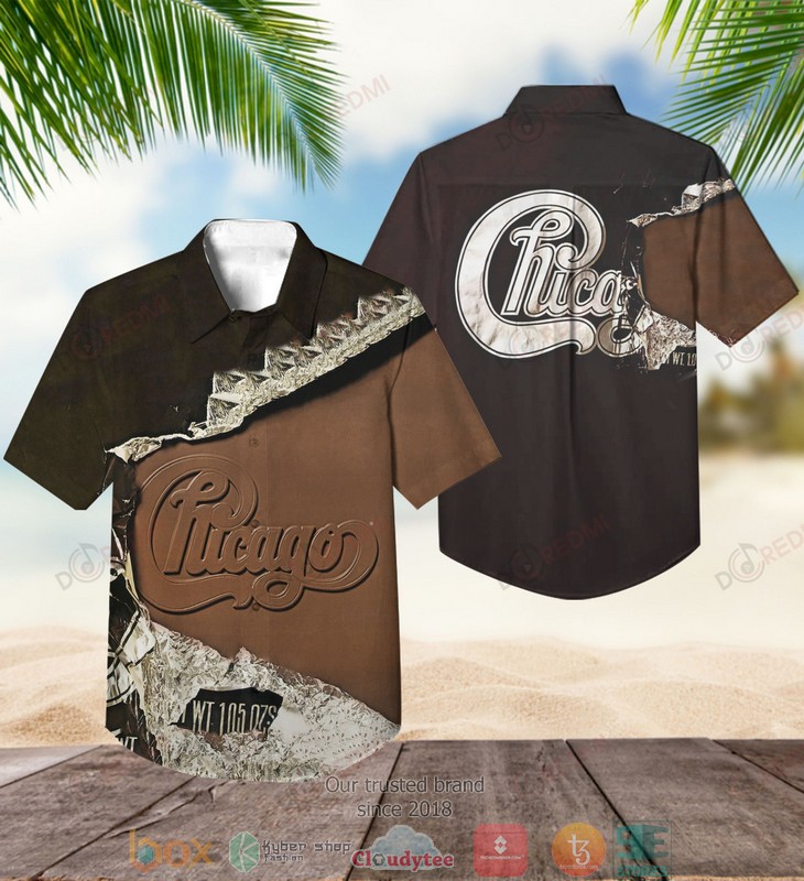 Chicago Band Chicago X Short Sleeve Hawaiian Shirt 1 Chicago Band Chicago X Short Sleeve Hawaiian Shirt word2