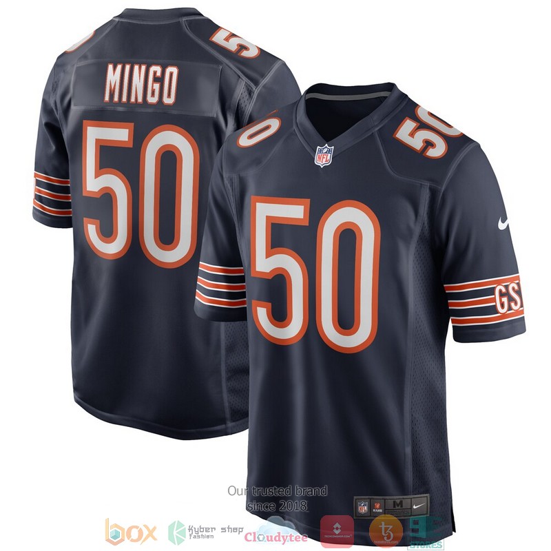 Chicago Bears Barkevious Mingo Navy Game Football Jersey 2 Chicago Bears Barkevious Mingo Navy Game Football Jersey word2