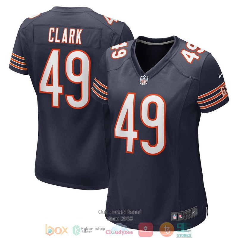 Chicago Bears Darion Clark 49 Navy Football Jersey 3 Chicago Bears Darion Clark 49 Navy Football Jersey word1