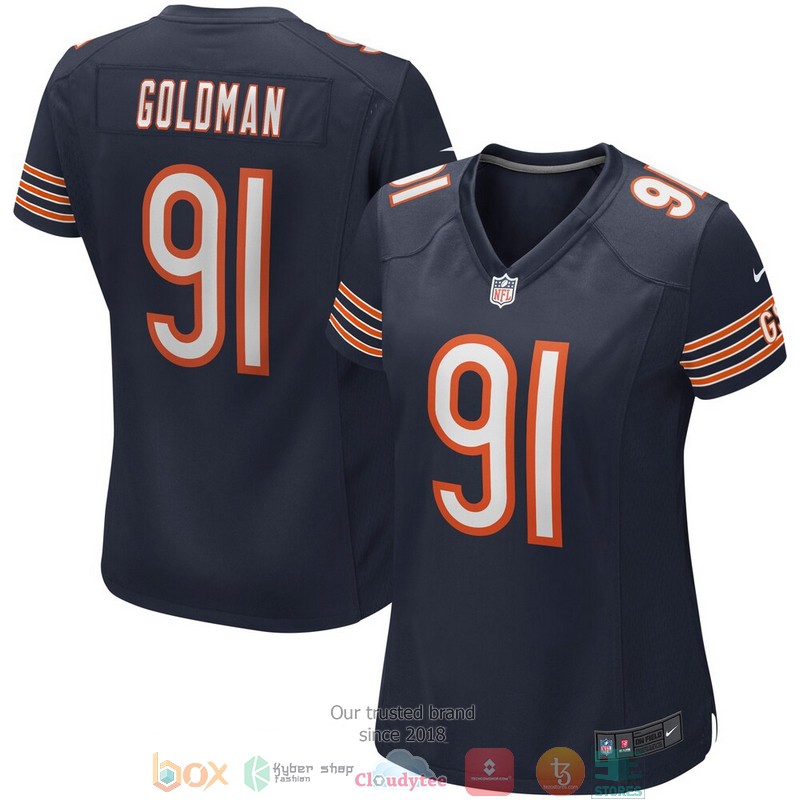 Chicago Bears Eddie Goldman Navy Football Jersey 2 Chicago Bears Eddie Goldman Navy Football Jersey word3