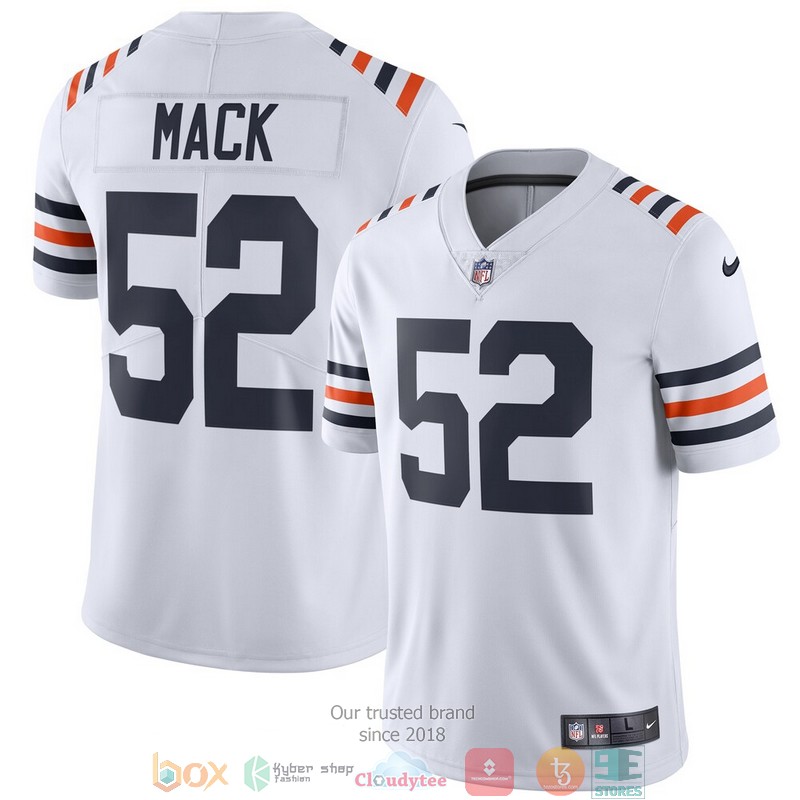 Chicago Bears Khalil Mack White 2019 Alternate Classic Vapor Football Jersey 3 Chicago Bears Khalil Mack White 2019 Alternate Classic Vapor Football Jersey word1