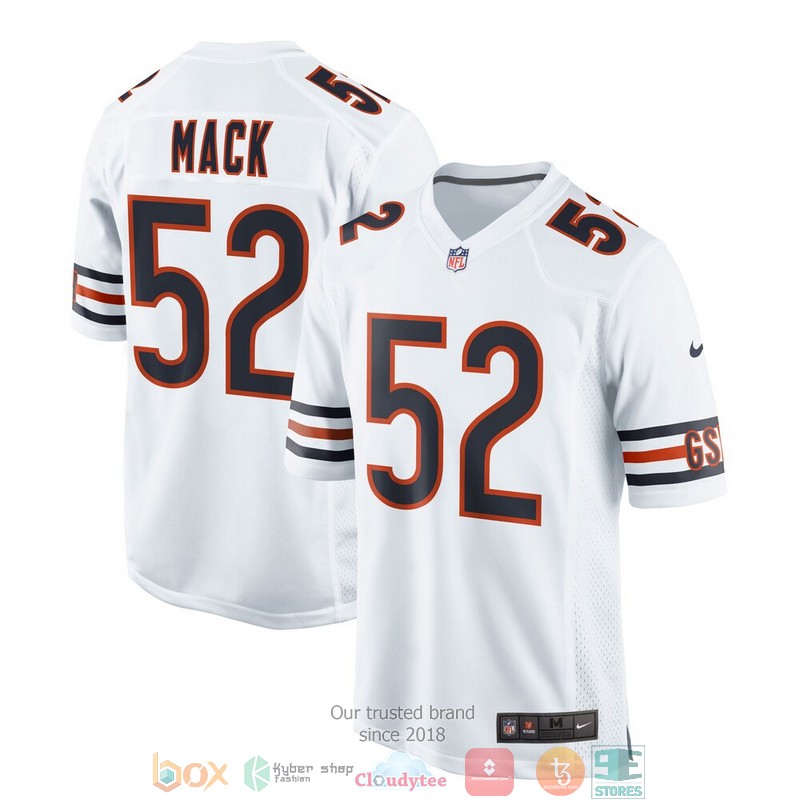 Chicago Bears Khalil Mack White Football Jersey