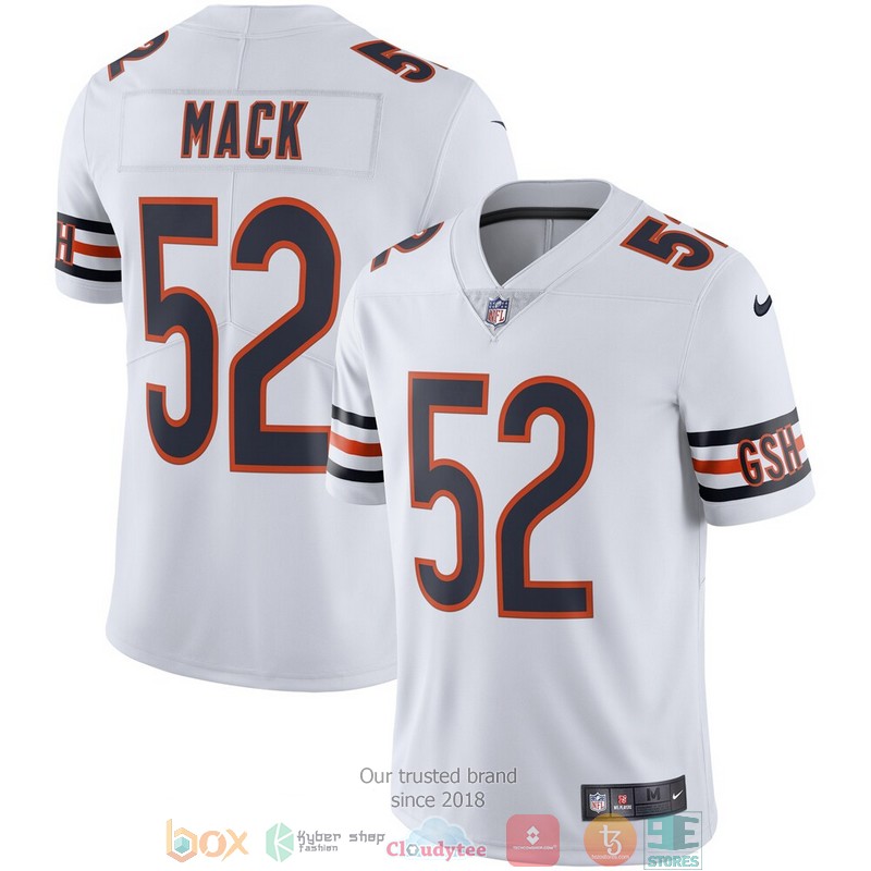 Chicago Bears Khalil Mack White Vapor Football Jersey 2 Chicago Bears Khalil Mack White Vapor Football Jersey word3