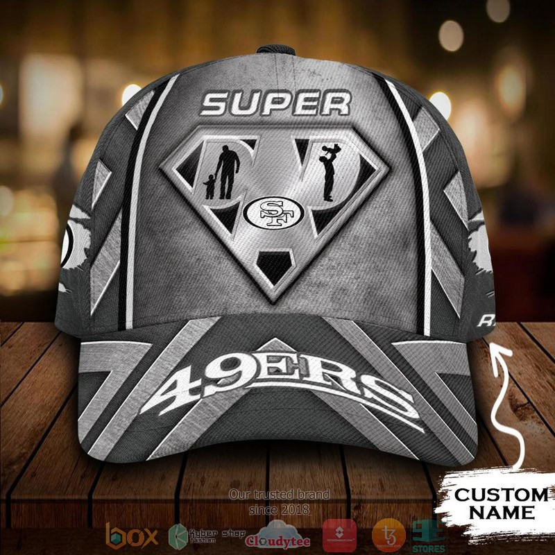 Chicago Bears NFL Superman Dad Custom Name Cap word2