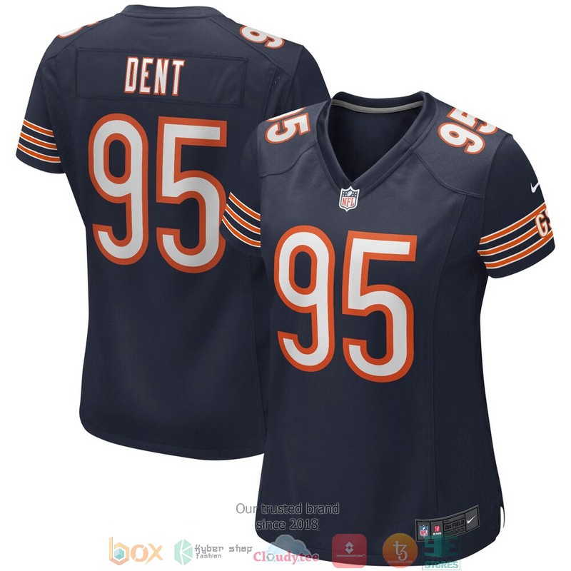 Chicago Bears Richard Dent Navy Game Retired Football Jersey word2