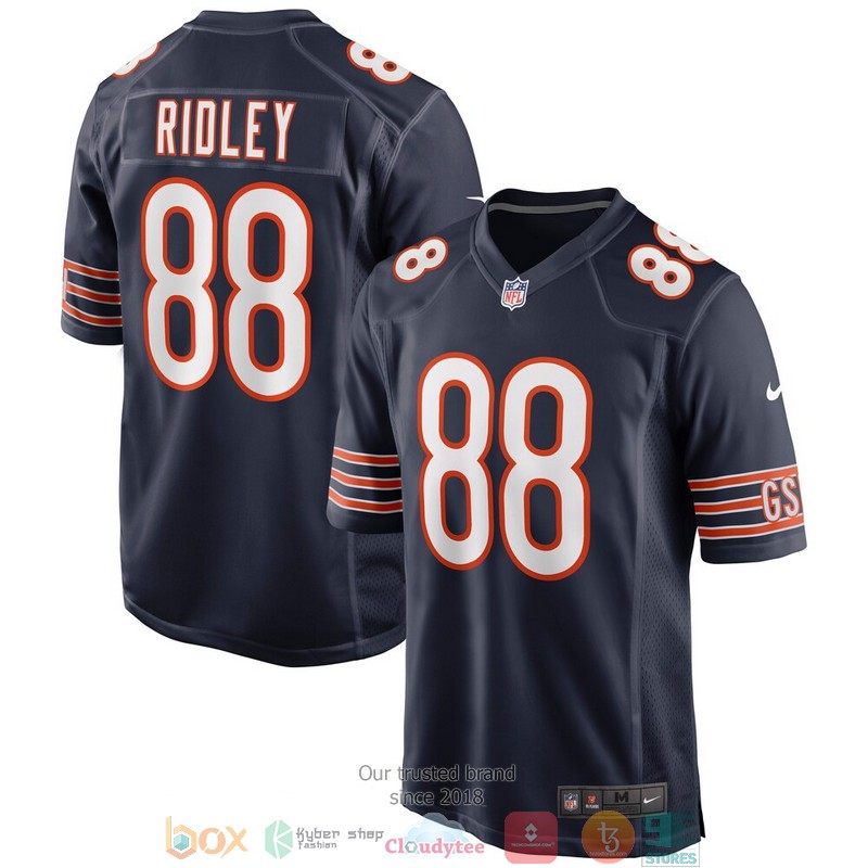 Chicago Bears Riley Ridley Navy Football Jersey word1