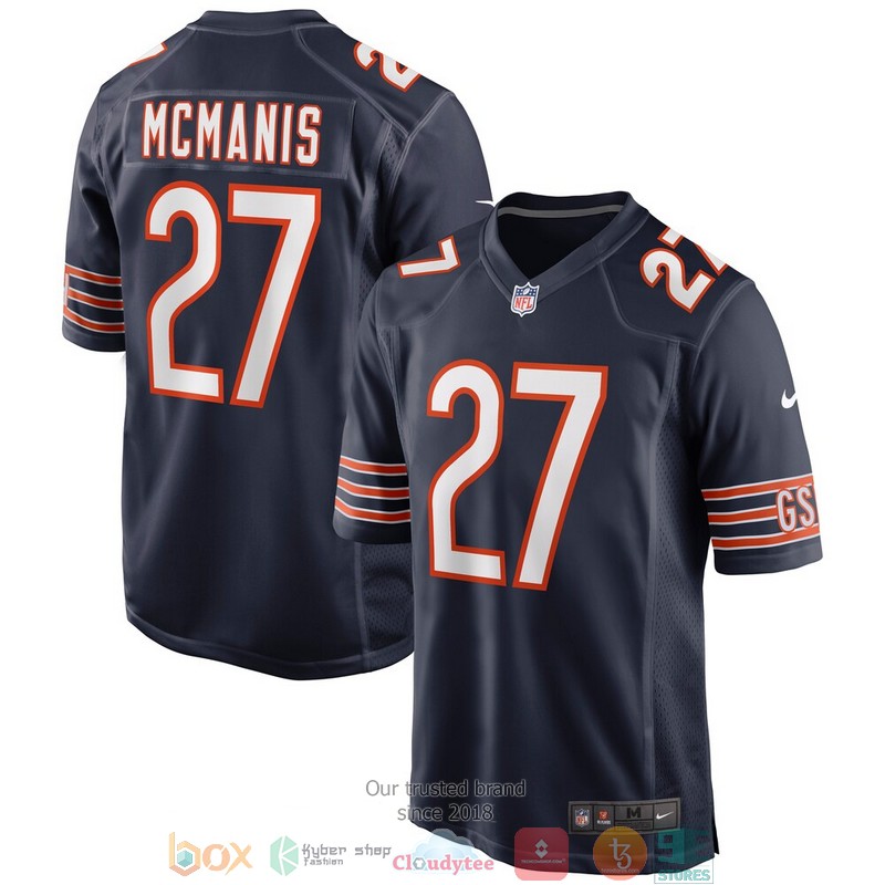 Chicago Bears Sherrick McManis Navy Football Jersey word2