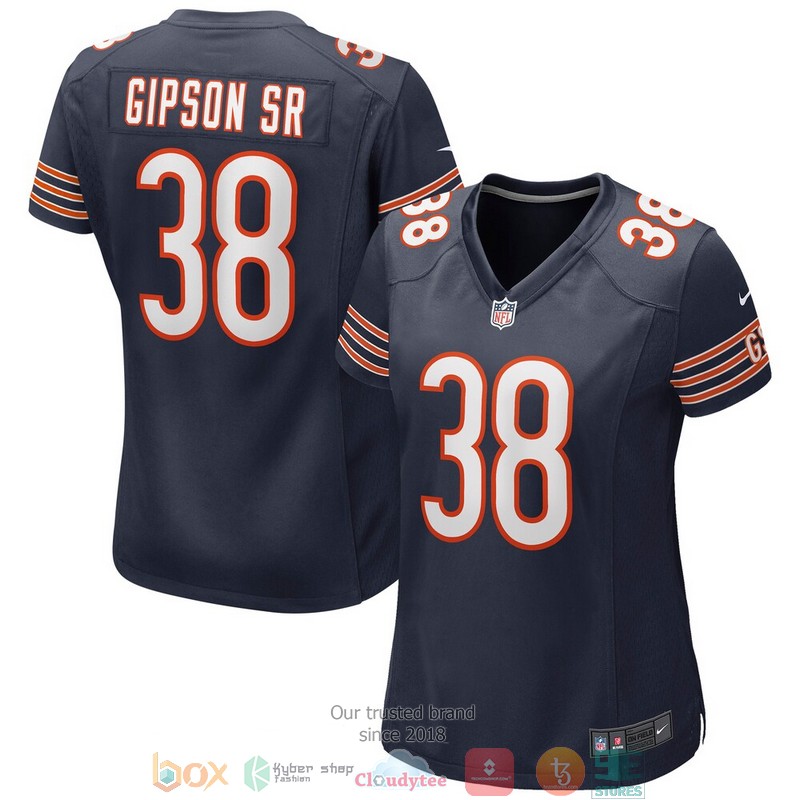 Chicago Bears Tashaun Gipson Navy Football Jersey word3