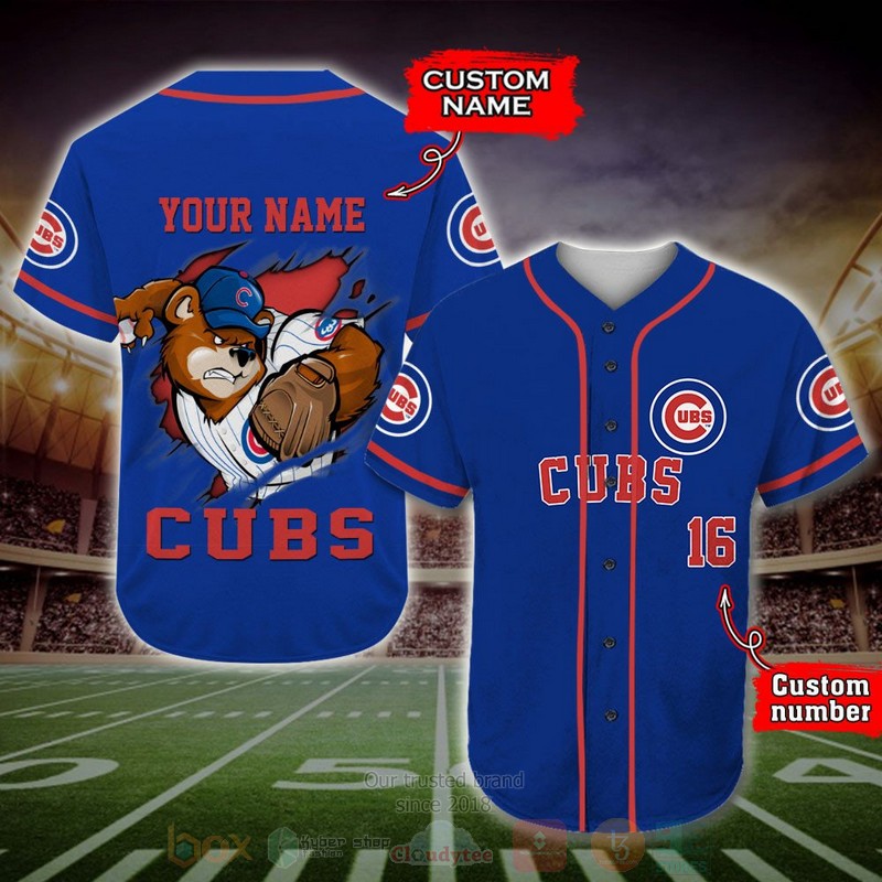 BEST Chicago Cubs Custom AOP Baseball Jersey word1