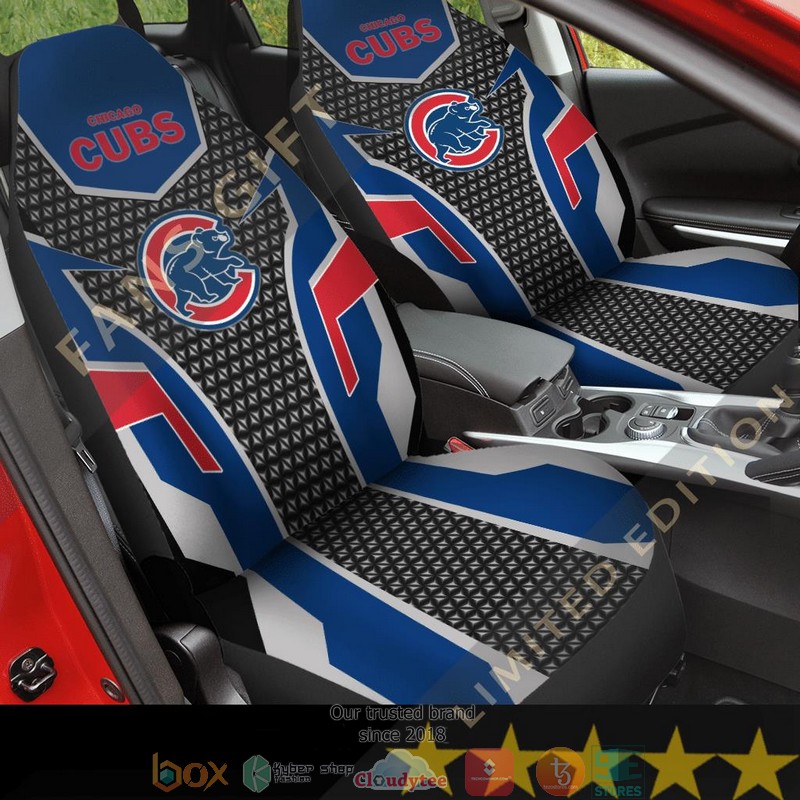 Chicago Cubs Navy Black Limited Car Seat Covers