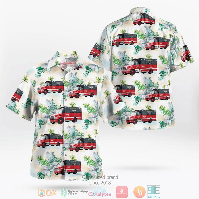 Chicago Illinois Chicago Fire Department Scuba Team Hawaii 3D Shirt word2