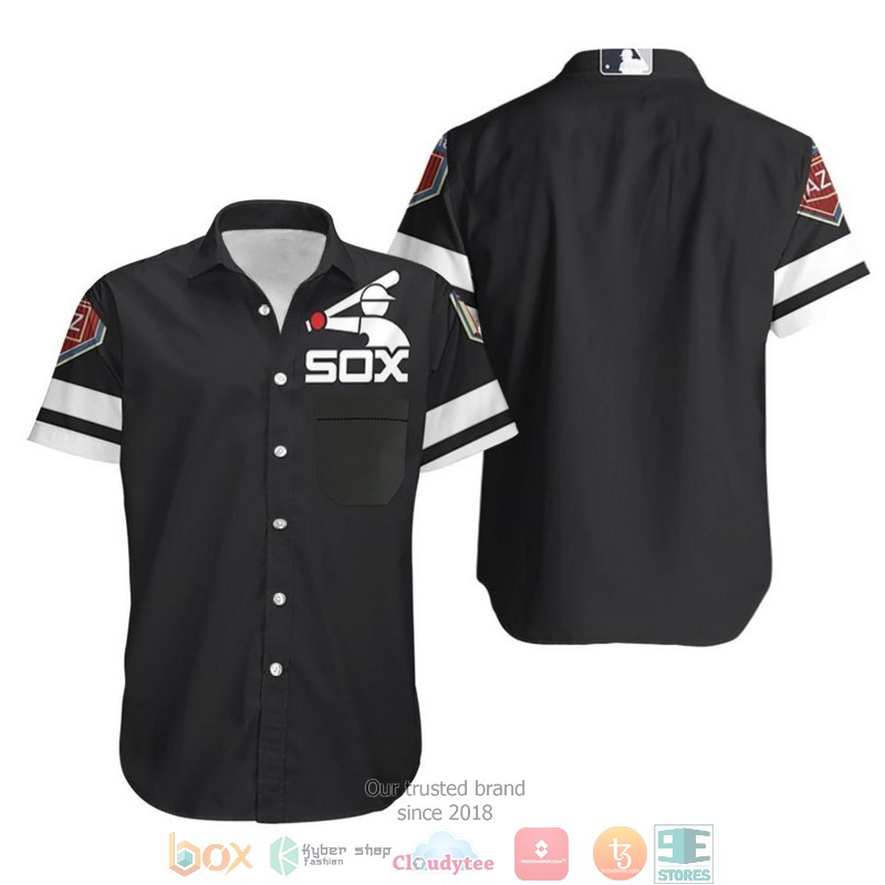 Chicago White Sox Spring Training Team Black 2019 Jersey Inspired Style Hawaiian Shirt word1