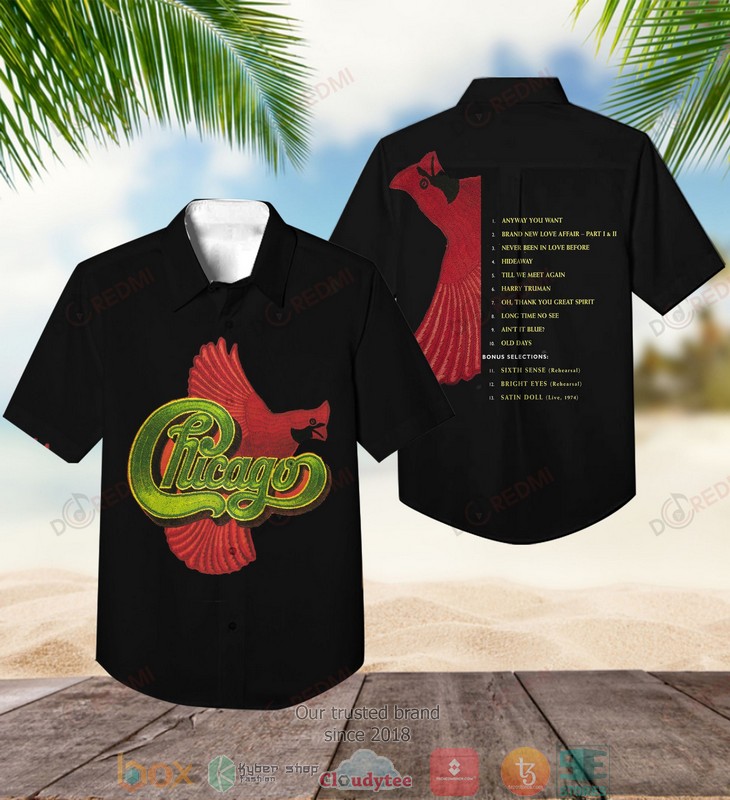 Chicago band Chicago VIII Short Sleeve Hawaiian Shirt 3 Chicago band Chicago VIII Short Sleeve Hawaiian Shirt word2