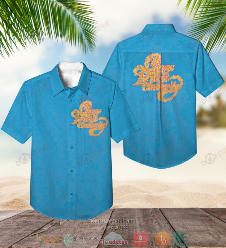 Chicago band The Chicago Transit Authority Short Sleeve Hawaiian Shirt 2 Chicago band The Chicago Transit Authority Short Sleeve Hawaiian Shirt word2