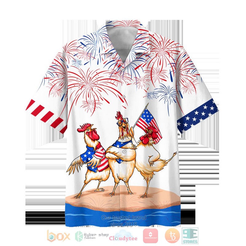 New Chicken Firework Independence Day Is Coming Hawaii Shirt, Shorts Word1