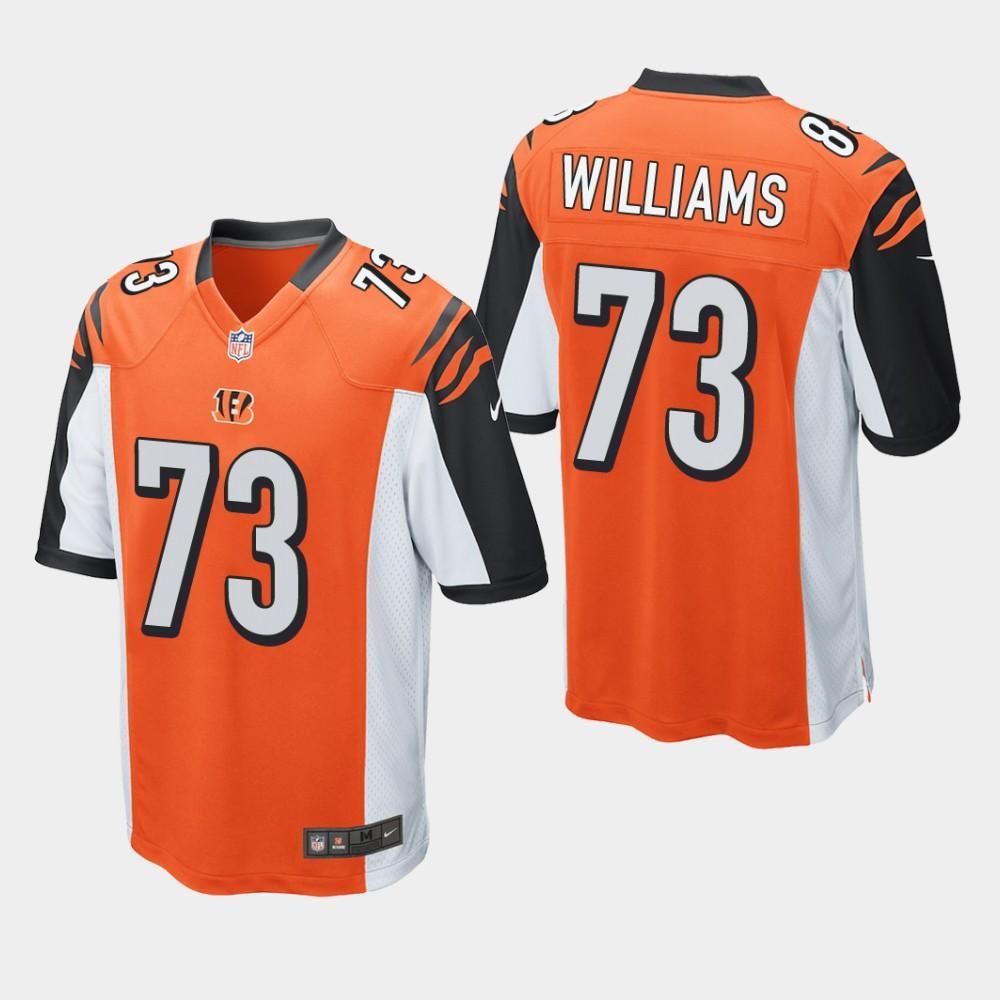 Cincinnati Bengals #73 Jonah Williams 2019 Draft Orange Football Jersey word3