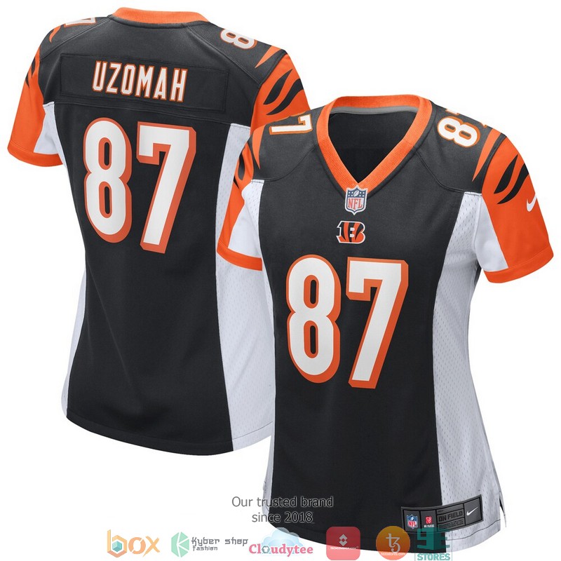 Cincinnati Bengals C.J. Uzomah Black Football Jersey 1 Cincinnati Bengals C.J. Uzomah Black Football Jersey word1