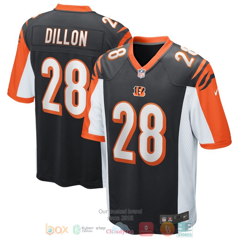NEW Cincinnati Bengals Corey Dillon Black Game Retired Player Football Jersey word3