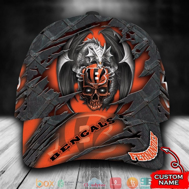 Cincinnati Bengals Dragon NFL Custom Name Cap word1