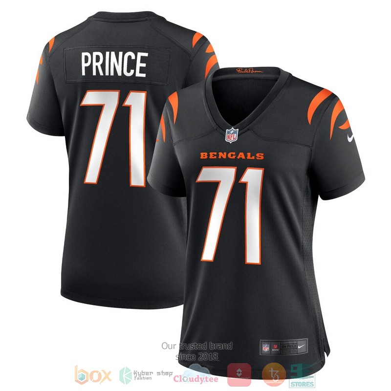 NEW Cincinnati Bengals Isaiah Prince Black Football Jersey 2 NEW Cincinnati Bengals Isaiah Prince Black Football Jersey word3