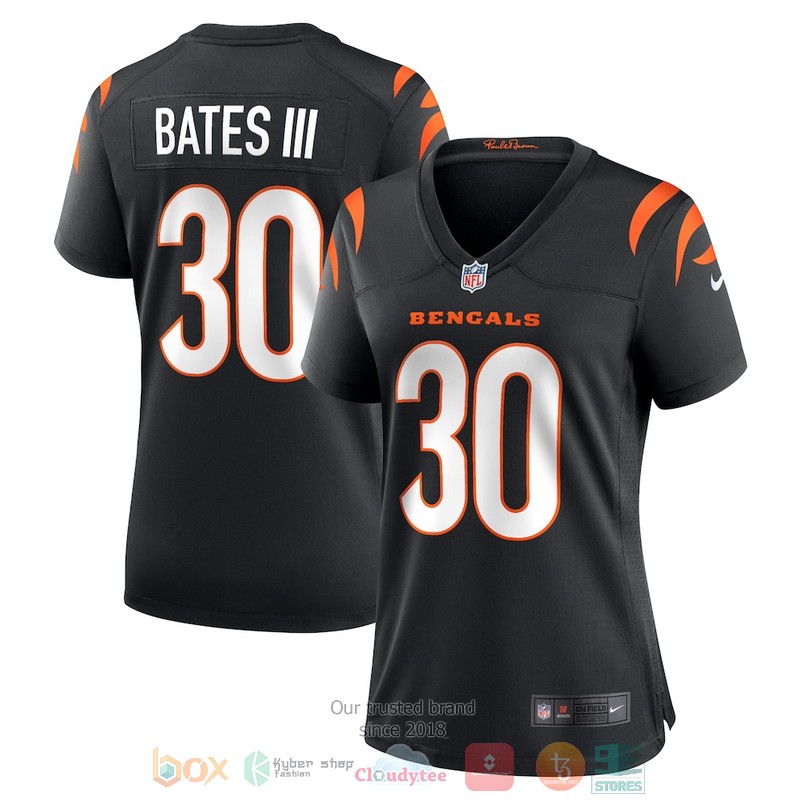 NEW Cincinnati Bengals Jessie Bates III 30 Black Football Jersey word1