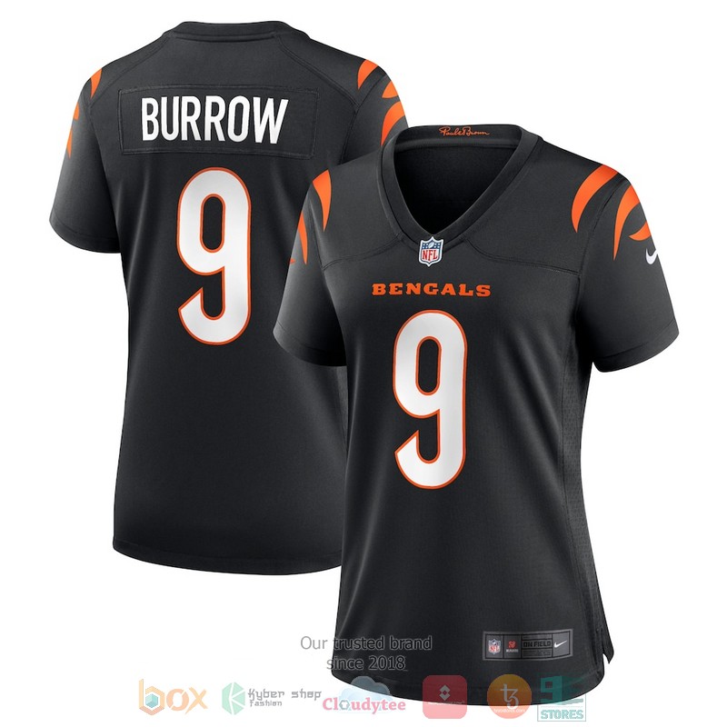 NEW Cincinnati Bengals Joe Burrow 9 Football Jersey word2